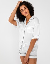 Thumbnail for your product : ettitude Sateen Short Sleeve PJ Shirt