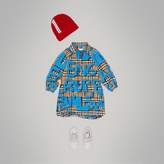 Thumbnail for your product : Burberry Childrens Graffiti Print Vintage Check Cotton Shirt Dress