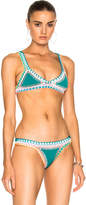 Thumbnail for your product : Kiini Liv Bikini Top in Jade Multi | FWRD