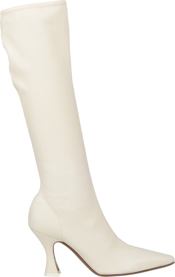 Neous Knee Boots Cream - ShopStyle