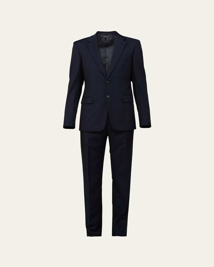Prada Men's Solid Wool-Mohair Suit