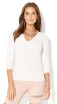 Thumbnail for your product : New York and Company Waverly V-Neck Sweater