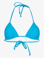 Thumbnail for your product : Frankie's Bikinis Blue Sky Triangle Bikini Top