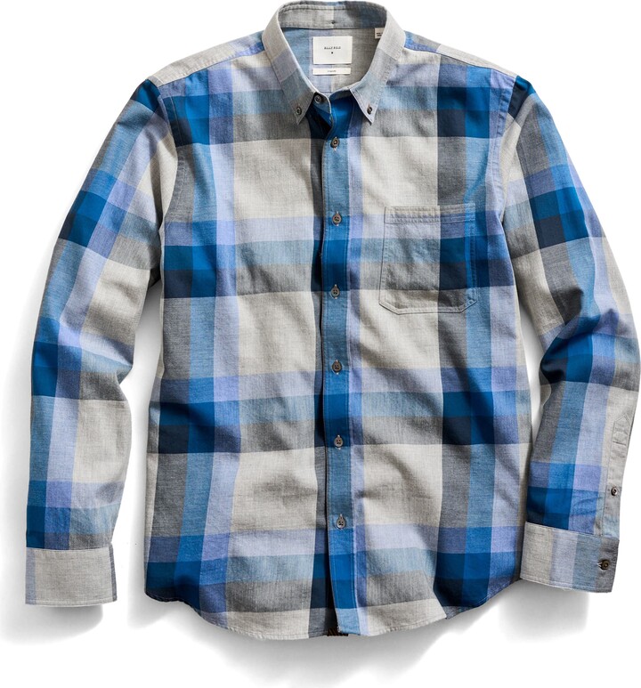Billy Reid Plaid Cotton Button-Down Shirt