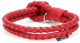 Thumbnail for your product : Bottega Veneta Knot intrecciato leather bracelet