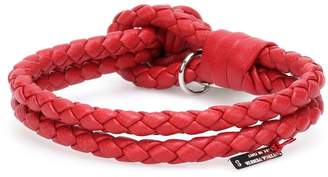 Bottega Veneta Knot intrecciato leather bracelet