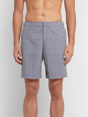 Orlebar Brown Dane II Long-Length Printed Swim Shorts - Men - Blue - 30