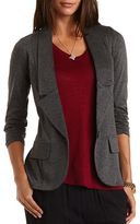 Thumbnail for your product : Charlotte Russe Dropped Waist Boyfriend Blazer