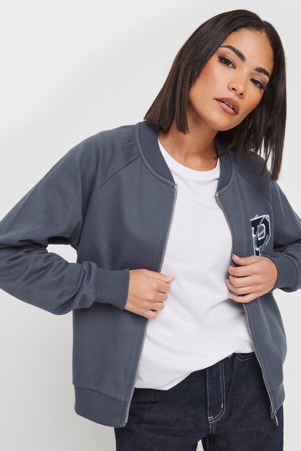 Womens Jersey Bomber Jacket ShopStyle UK