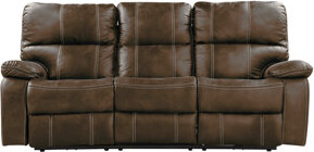 Canora Grey Brown Reclining Sofa