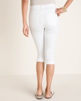 Thumbnail for your product : Chico's No-Stain White Fly-Front Denim Capris