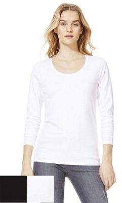F&F 2 Pack Of Scoop Neck Long Sleeve Tops 20