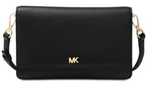 Michael Kors Michael Mott Pebble Leather Phone Crossbody Wallet