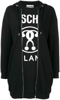 Moschino logo print hoodie dress
