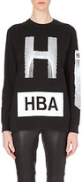 Thumbnail for your product : Hood by Air Thumb-print cotton-jersey sweatshirt