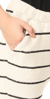 Thumbnail for your product : Chaser Striped Slouchy Drawstring Crop Pants