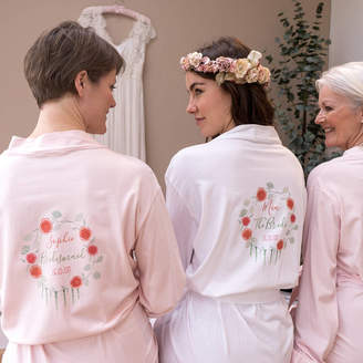 Sparks And Daughters Personalised Spring Wedding Dressing Gown