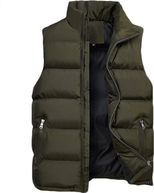ZongSen Mens Lightweight Gilet Waterproof Design with Zip Two Pockets