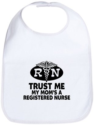 CafePress - Trust Me Mom's A Nurse - Cute Cloth Baby Bib, Toddler Bib