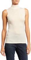 Thumbnail for your product : Neiman Marcus Superfine Cashmere Sleeveless Turtleneck Sweater