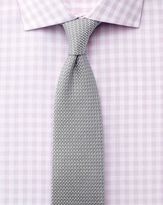 Thumbnail for your product : Charles Tyrwhitt Classic fit semi-spread collar textured gingham lilac shirt