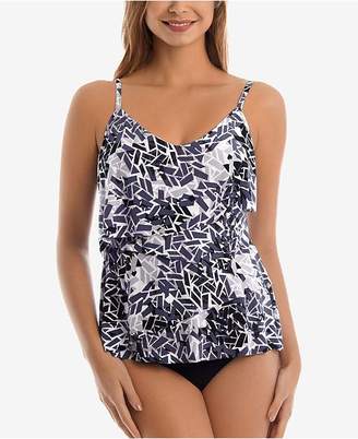 Magicsuit Chloe A Million Pieces Printed Tiered Tankini Top