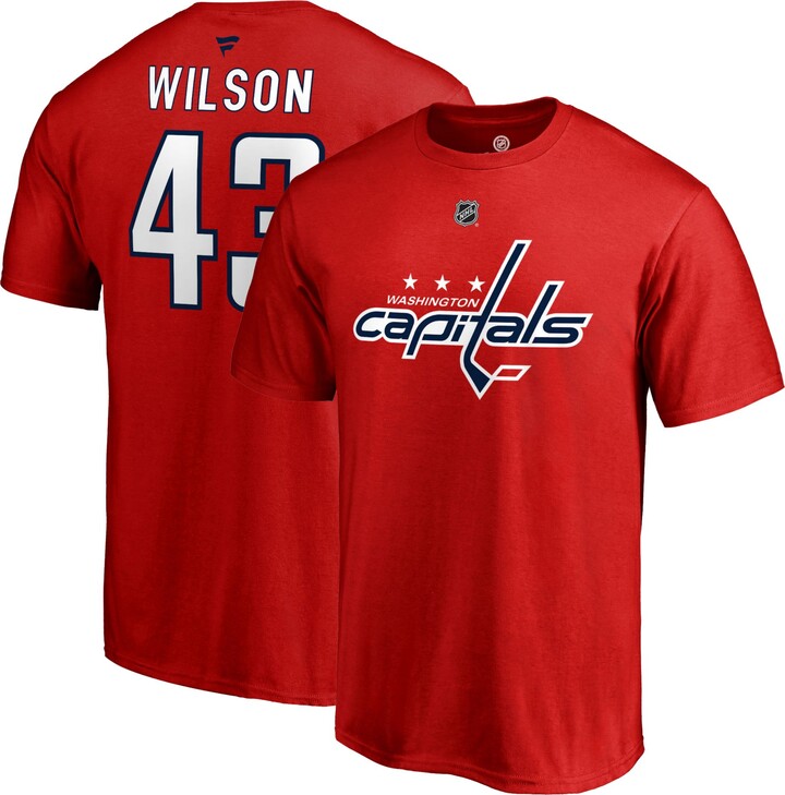NHL Men's Washington Capitals Tom Wilson #43 Red Player T-Shirt, Small