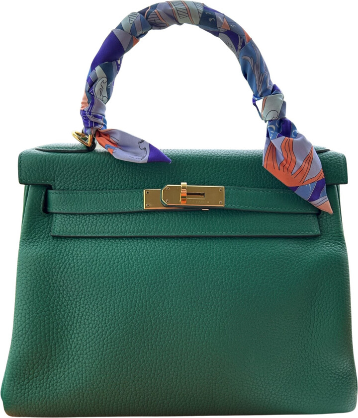 Hermes Kelly Handbag Vert Cypress Epsom with Gold Hardware 28 - ShopStyle  Shoulder Bags