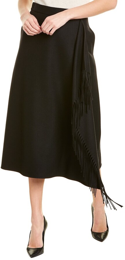 Black Skirt With Zipper Front | Shop the world's largest 