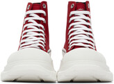 Thumbnail for your product : Alexander McQueen Red Tread Slick High Sneakers
