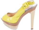 Thumbnail for your product : Christian Louboutin Patent Leather Slingback Pumps