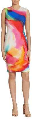 Ralph Lauren Collection Claudette Splash-Print Dress