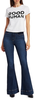 Alice + Olivia Jeans Beautiful High-Rise Bell Bottom Jeans