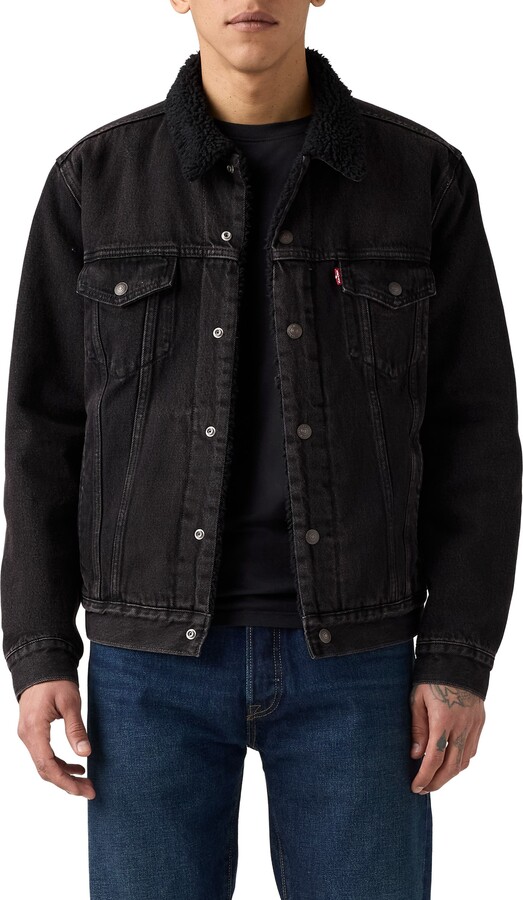 Levi's Relaxed Fit Faux Shearling Lined Denim Trucker Jacket