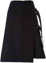 Thumbnail for your product : Sacai buckled apron skirt - women - Cupro/Wool - 2