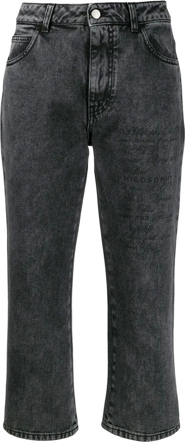 Philosophy di Lorenzo Serafini Cropped Denim Jeans