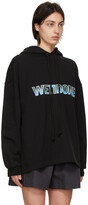 Thumbnail for your product : we11done Black New Logo Hoodie