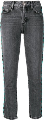 Alanui Bead-Embellished Skinny Jeans