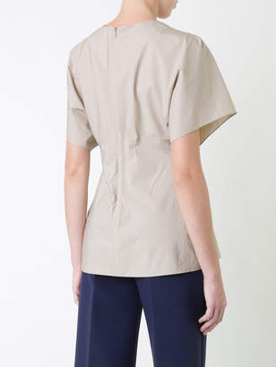 Alexander Wang T By flared trim blouse