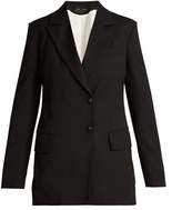 Thumbnail for your product : Proenza Schouler Single Breasted Wool Blend Blazer - Womens - Black