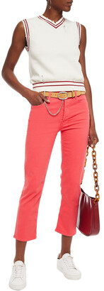 Mother Cropped Mid-rise Straight-leg Jeans