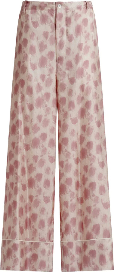Marni Silk Wide-Leg Trousers