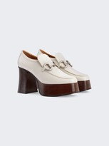Thumbnail for your product : Gucci Horsebit Platform Loafer White