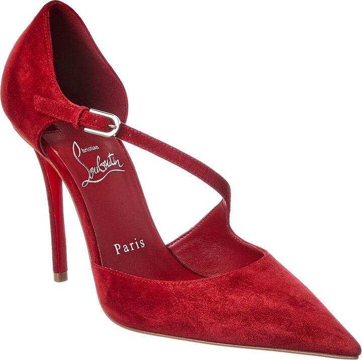 Christian Louboutin Miss Ziggyta 100 Suede Pump