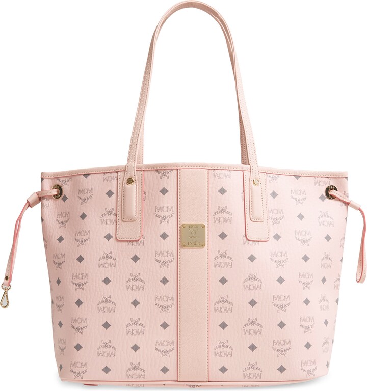 light pink mcm bag