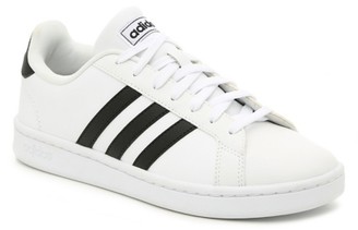 white adidas shoes with black stripes womens