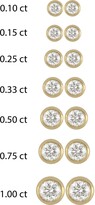 Thumbnail for your product : Bony Levy 14K Gold Bezel Set Diamond Stud Earrings - 0.50 ctw.