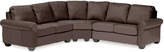 Thumbnail for your product : Asstd National Brand Leather Possibilities Roll-Arm 3-pc. Loveseat Sectional