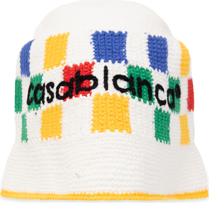 Casablanca Burgundy Wool Monogram Bucket Hat – BlackSkinny