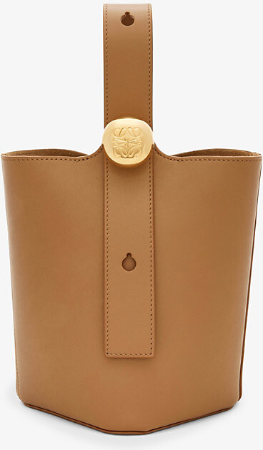 Loewe Womens Oak Pebble Mini Leather Bucket Bag 1 Size